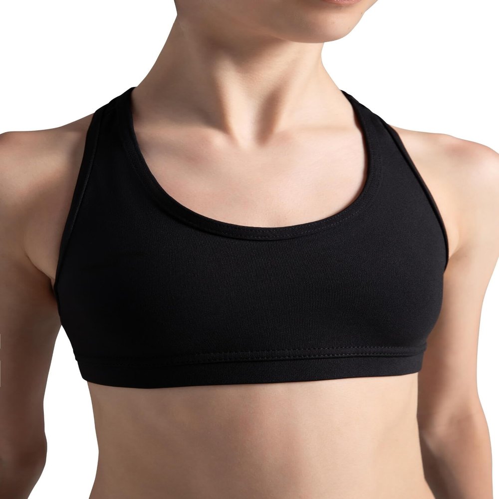 Capezio Racerback Bra Top - Girls, Black, Large