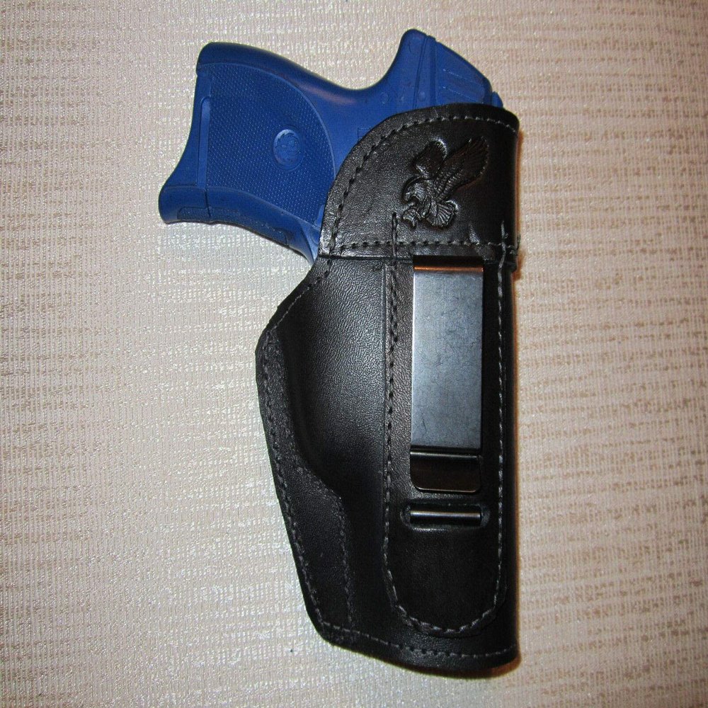 IWB Leather Holster, Right or Left Hand- Fits Ruger lc9,Kahr pm9 & cm9 & cw9,Sig 232