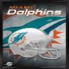 Trends International NFL Miami Dolphins - Helmet 18 Wall Poster, 22.375" x 34", Black Framed Version view 1