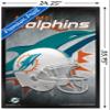 Trends International NFL Miami Dolphins - Helmet 18 Wall Poster, 22.375" x 34", Black Framed Version view 3
