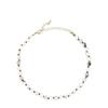 POMINA Semi Precious Stone Beaded Short Choker Necklace for Women Natural Gemstone Beaded Choker Necklace for Teen (howlite) view 1