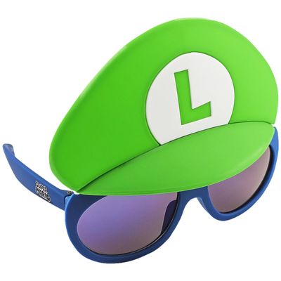Sun-Staches Luigi Child Sunglasses | Officially Licensed Nintendo Costume Accessory for Super Mario Fans | UV 400 | One Size Fits Most