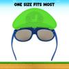 Sun-Staches Luigi Child Sunglasses | Officially Licensed Nintendo Costume Accessory for Super Mario Fans | UV 400 | One Size Fits Most view 3