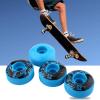 Alomejor 4 Pcs/se Skateboard Wheels Outdoor 52mm x 30mm PU Cruiser Longboard Skateboard Replacement Wheel Set(Blue) view 3
