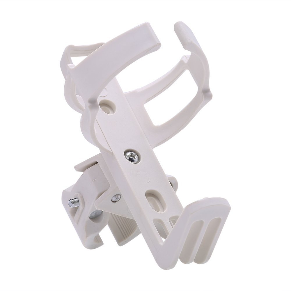 Bottle Holder Outdoor Mountain Water Bottle Holder Cage Cup Rack Cycling Quick Release Handlebar Component Support(White)