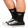 MUST ROSE SPORTS AND HOMEWEAR FUCK OFF Swear Word Curse Printed Stockings Crew Socks Funny Men Tube Socks (one size, Black Fuck Off) view 1