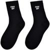 MUST ROSE SPORTS AND HOMEWEAR FUCK OFF Swear Word Curse Printed Stockings Crew Socks Funny Men Tube Socks (one size, Black Fuck Off) view 4