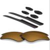 BLAZERBUCK Anti-salt Polarized Replacement Lenses & Sock Kit for Oakley Fast Jacket XL OO9156/Fast Jacket XL Asian Fit OO9163 - Pearl Gold view 1