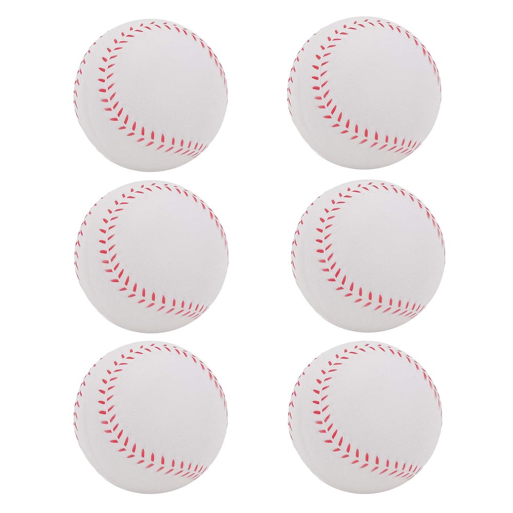 TaktZeit Foam Baseball for Autonomous Training Soft Baseballs for Beginners or Experts Wiffle Balls for Indoor or Outdoor Practice 6Pcs