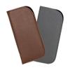 2 Pack Slip In Eyeglass Case Soft Faux Leather Fits Small to Medium Glasses, Men view 1