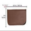 2 Pack Slip In Eyeglass Case Soft Faux Leather Fits Small to Medium Glasses, Men view 3