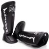 Fairtex SP7 Muay Thai Shin Guards for Men, Women, Kids | Shinguards Made with Syntek Leather & are Premium, Lightweight & Durable | Detachable shin & Foot Protector- Medium, Black view 4