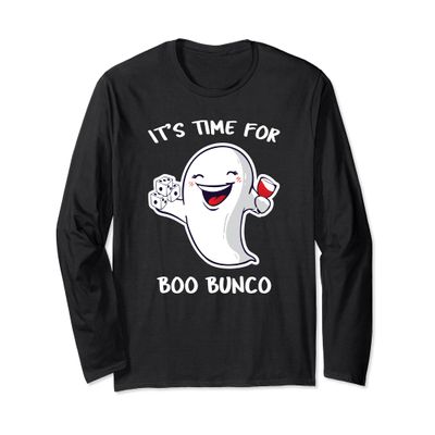 Bunco Halloween Time For Boo Bunco Gift Long Sleeve Shirt