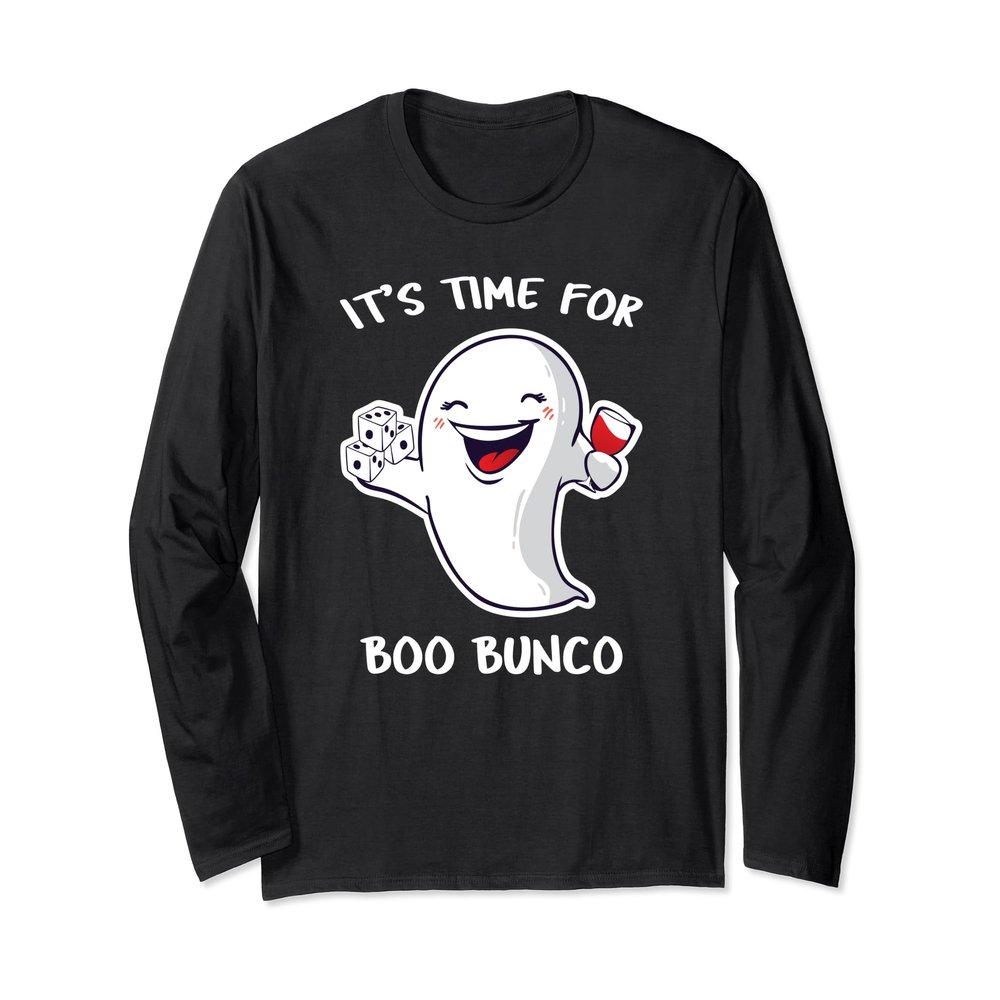 Bunco Halloween Time For Boo Bunco Gift Long Sleeve Shirt
