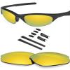 BLAZERBUCK Anti-salt Polarized Replacement Lenses & Sock Kit for Oakley Half Jacket - 24K Gold view 1