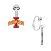 Iowa State Logo Earrings CLIP-ON view 1