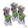 Funny Puppy Rocky, Embroidered Patch Iron On, 3.2 x 3.9 inches view 2