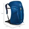 Osprey Hikelite 32 Hiking Backpack, Blue Bacca, O/S view 3
