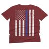 0084. American Flag Thin Blue Line Police Lives Matter Support Patriotic NY Sheriff for Men T Shirt (Maroon, 2X Largel) view 3