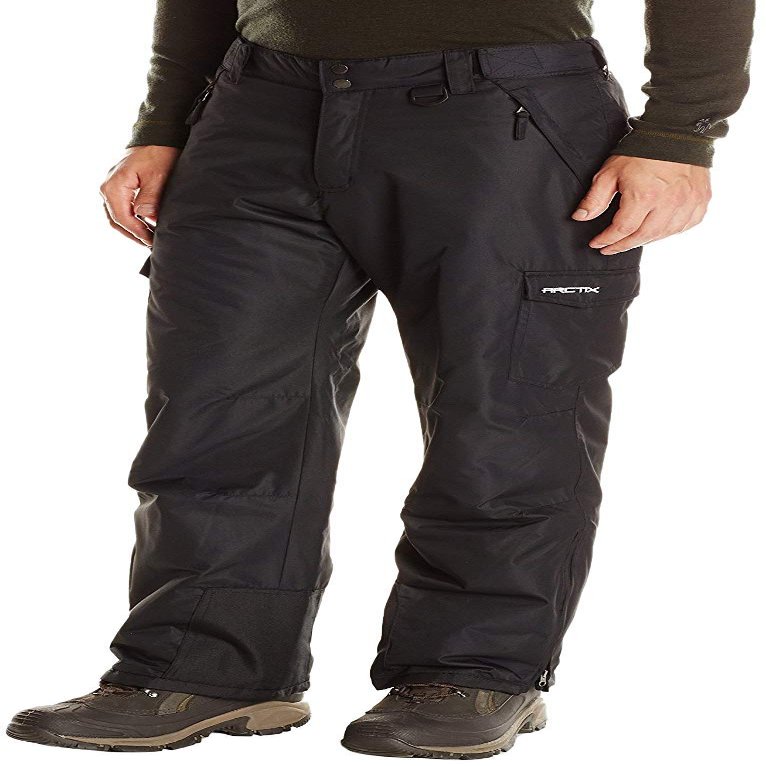 Arctix Men's Snowsports Cargo Pants, Black, XX-Large/30" Inseam