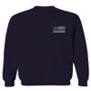 0084. American Flag Thin Blue Line Police Lives Matter Support Patriotic NY Sheriff Men's Crewneck Sweatshirt (Navy Small) view 2