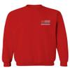 0084. American Flag Thin Blue Line Police Lives Matter Support Patriotic NY Sheriff Men's Crewneck Sweatshirt (Red, Small) view 2