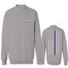 0084. American Flag Thin Blue Line Police Lives Matter Support Patriotic NY Sheriff Men's Crewneck Sweatshirt (Light Gray Medium)