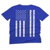0084. American Flag Thin Blue Line Police Lives Matter Support Patriotic NY Sheriff for Men T Shirt (Royal Medium) view 3