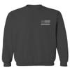 0084. American Flag Thin Blue Line Police Lives Matter Support Patriotic NY Sheriff Men's Crewneck Sweatshirt (Characol Medium) view 2