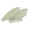 UPSURF Fiberglass Honeycomb Keel Twin Keel Fin K2 Black/White Surfboard Fin (White Single Tab) view 1