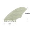UPSURF Fiberglass Honeycomb Keel Twin Keel Fin K2 Black/White Surfboard Fin (White Single Tab) view 3