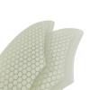 UPSURF Fiberglass Honeycomb Keel Twin Keel Fin K2 Black/White Surfboard Fin (White Single Tab) view 4