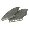 UPSURF Fiberglass Honeycomb Keel fin Twin Keel Fin K2 Black/White surboard fin (Black Single tab) view 1