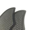 UPSURF Fiberglass Honeycomb Keel fin Twin Keel Fin K2 Black/White surboard fin (Black Single tab) view 4