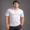 Cutter & Buck Men's Drytec Cotton+ Jersey 35+ UPF Advantage Space Dye Polo Shirt, Elemental Grey, 2X Big view 4