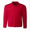Clique Spin Eco Performance Pique Long Sleeve Mens Polo Red view 1