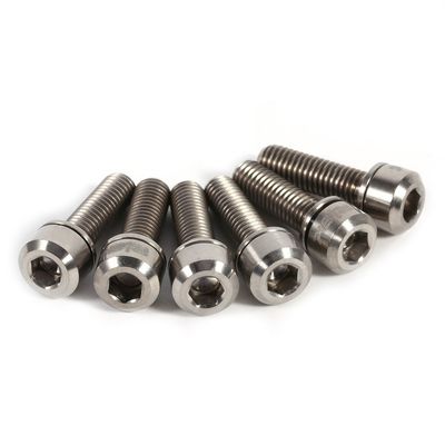 6PCS Stem Screw Alloy Stem Tapered Bolts Screw Top hat Bolt with Washers Set ()