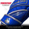 Franklin Sports Chrome Powerstrap Batting Gloves - Royal - Adult XX-Large view 3
