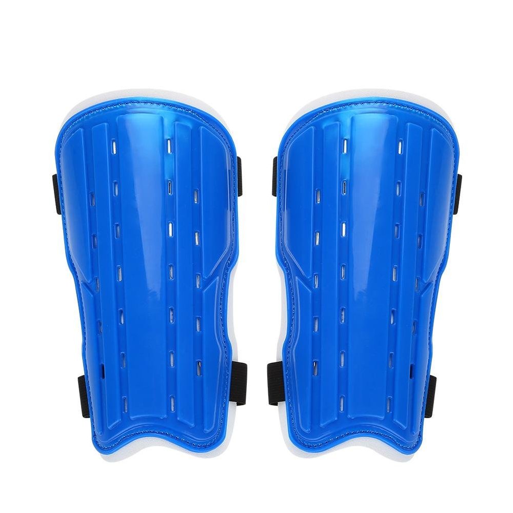 1Pair Shin Guard Kids Football Protector Child Soccer Shin Pad with Adjustable Strap Knee Protective Gear(Blue)
