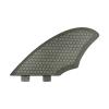 UPSURF Fiberglass Honeycomb Keel Twin Keel Fin K2 Black/White Surfboard Fin (Black Double Tab) view 3