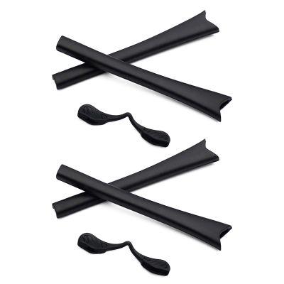 Mryok Replacement Earsocks Nosepieces Kits for Oakley Radar Path/Pitch/Range/XL/Edge Sunglass - Black & Black