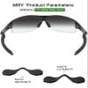 Mryok Replacement Earsocks Nosepieces Kits for Oakley Radar Path/Pitch/Range/XL/Edge Sunglass - Black & Black view 2
