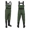Night Cat Fishing Wader for Men Women Waterproof Hunting Chest Wader with Boots Belt Breathable Lightweight Green Size 8 view 2