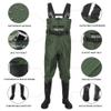 Night Cat Fishing Wader for Men Women Waterproof Hunting Chest Wader with Boots Belt Breathable Lightweight Green Size 8 view 3