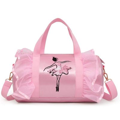 Children's Dance Bag Shoulder Bag Tote Bag Girl's, Pink, Size No Size