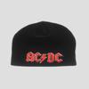 AC/DC Beanie Hat Classic Red 3D Band Logo Hells Bells Official Black Size One Size view 2
