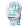 Franklin Sports Fastpitch Freeflex Series Batting Gloves - White/Tiffany Blue - Women's X-Large view 2