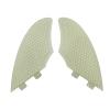 UPSURF Fiberglass Honeycomb Keel Twin Keel Fin K2 Black/White Surfboard Fin (White Double Tab) view 2