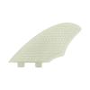 UPSURF Fiberglass Honeycomb Keel Twin Keel Fin K2 Black/White Surfboard Fin (White Double Tab) view 3