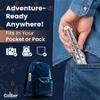 Caliber Gourmet Tactical Stainless Steel Folding Butterfly Knife Style Utensil Set | Fork, Spoon & Bottle Opener | Camping, Hiking, Kitchen, BBQ, Picnic Flatware | Unique Christmas Gift view 4